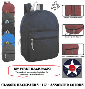 MY FIRST BACKPACK Perfect for Kindergarten and 1st graders.