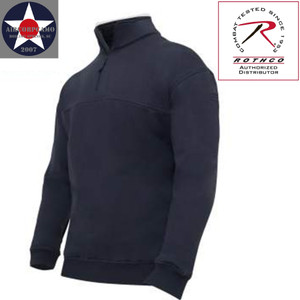 Rothco Firefighter / EMS Quarter Zip Job Shirt - Midnight Navy
