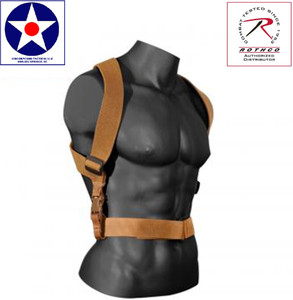 Rothco Combat Suspenders - Coyote Brown