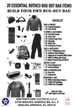 20 ESSENTIAL ROTHCO BUG OUT BAG ITEMS