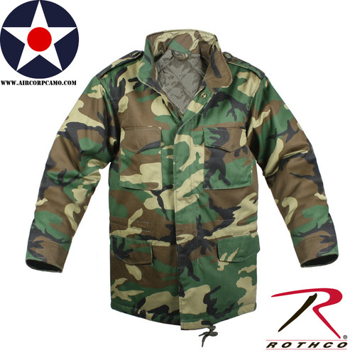 Rothco Kid's M-65 Field Jacket is the ideal outerwear for your child's outdoor adventures. Crafted from a durable 55% cotton / 45% polyester twill outer shell, this field jacket is designed to withstand the elements and provide long-lasting wear.
