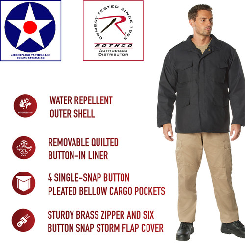 Black - Rothco M-65 Field Jacket