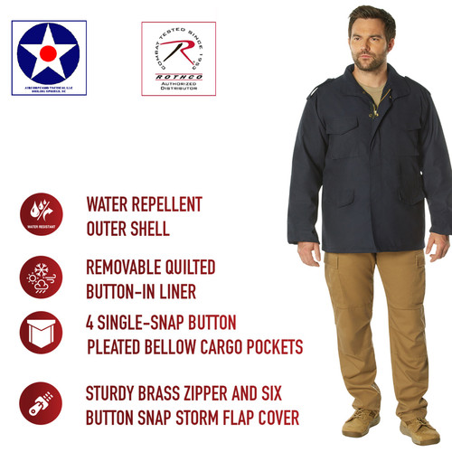 Midnight Navy Blue - Rothco M-65 Field Jacket