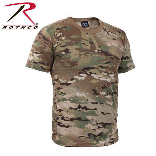 Camo T-Shirt Designed with Licensed MultiCam material