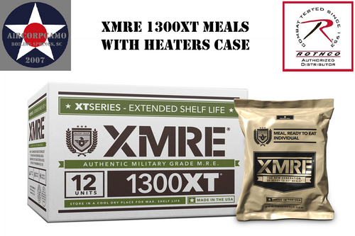 All military grade components (Sterile and Aseptic food components
Fully cooked meals, no water required to reconstitute food
No refrigeration required
Lightweight, durable and waterproof packaging
12 Meals per case 6 Menus per Case