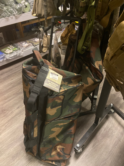 WOODLAND CAMO-Military Expedition Roller Duffle 30"