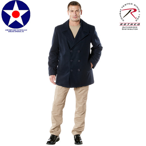 Premium Wool Blend: Our wool peacoat features a 22.5 OZ. wool blend that delivers exceptional warmth, structure, and durability that’s inspired by the classic US Navy peacoat design for dependable cold-weather performance.