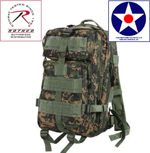 WOODLAND DIGITAL CAMO - Rothco Medium Transport Pack - 25L - WOODLAND DIGITAL CAMO