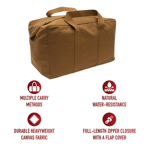 WORK BROWN-Rothco Canvas Parachute Cargo Bag