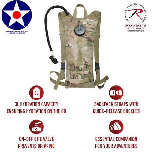 MOLLE Compatibility: Equipped with 3 rows of MOLLE loops, easily attach additional gear for a customized setup.