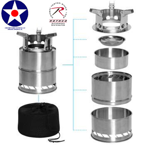 Rothco Stainless Steel Portable Camping / Backpacking Stove
