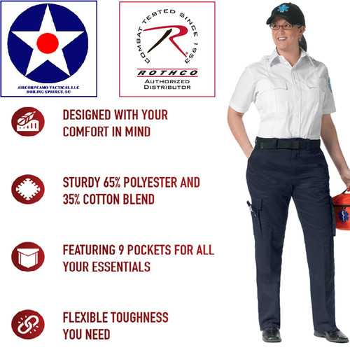 Rothco Women's EMT Pants - Navy Blue