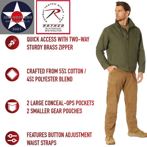 Lightweight Concealed Carry Jacket - Olive Drab