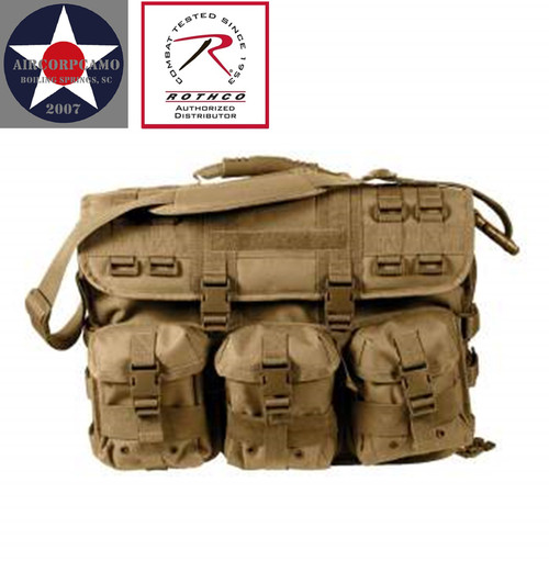 Rothco MOLLE Tactical Laptop Briefcase - Coyote Brown
