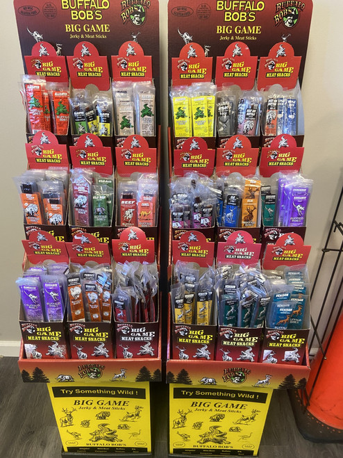 TWO 9 BOX FLOOR DISPLAYS SIDE BY SIDE