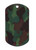 Painted Woodland Camo Dog Tag