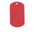 Painted Red Dog Tag