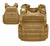 Coyote Brown Rothco MOLLE Plate Carrier Vest