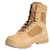 H2O Lock Weather Protection System: Featuring a waterproof full grain leather and polyester upper, these brown tactical boots ensure your feet stay dry, no matter the environment. The comp toe combat boot utilizes a waterproof internal lining for added protection, with a moisture wicking mesh liner underneath for breathability while keeping water out. The gusseted tongue helps shield your foot from dirt and debris.