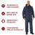 Rothco 2 Piece Microlite PVC Rainsuit - NAVY BLUE