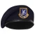 Rothco Inspection Ready Beret With USAF Flash - Midnight Navy Blue