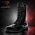 Breathable Moisture Protection: The black military uniform boots utilize a storm welt design that helps wick away moisture, keeping your feet dry in diverse conditions.