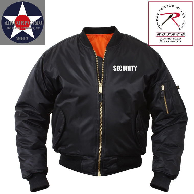 Rothco MA-1 Flight Jacket with Security Print