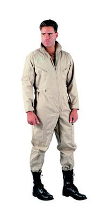 DESERT TAN-ISSUED-PRE WORN USAF ISSUE NOMEX FLIGHT SUIT TAN - Size 42-Long