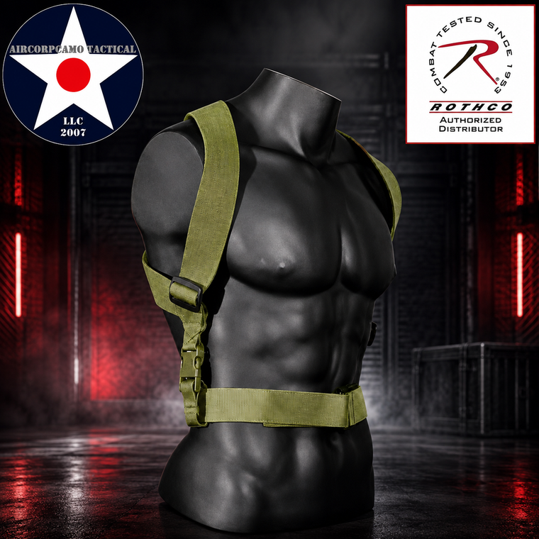 Comfortable Support: 2 inch wide elasticized polyester straps for weight distribution.