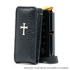 Glock 19 Black Leather Cross Magazine Pocket Protector