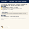 The Complete Concealed Carry Guide — Upgrade - back cover