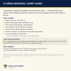 Florida Regional Carry Guide - back cover