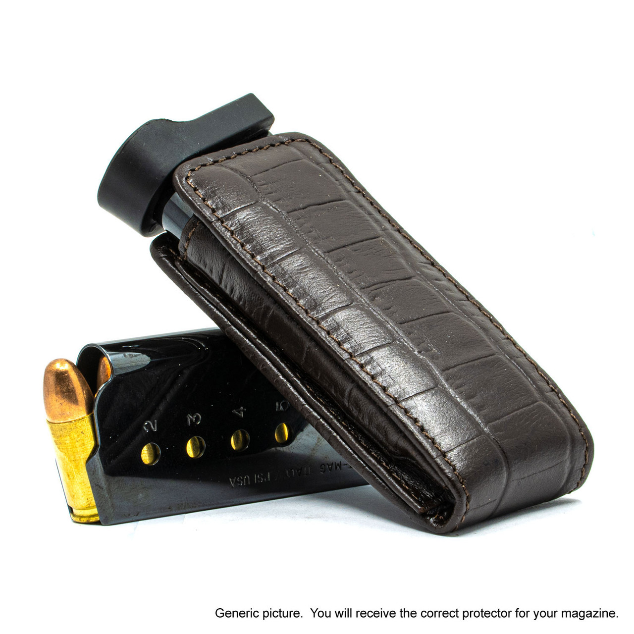 Kimber Ultra Carry II Brown Alligator Magazine Pocket Protector