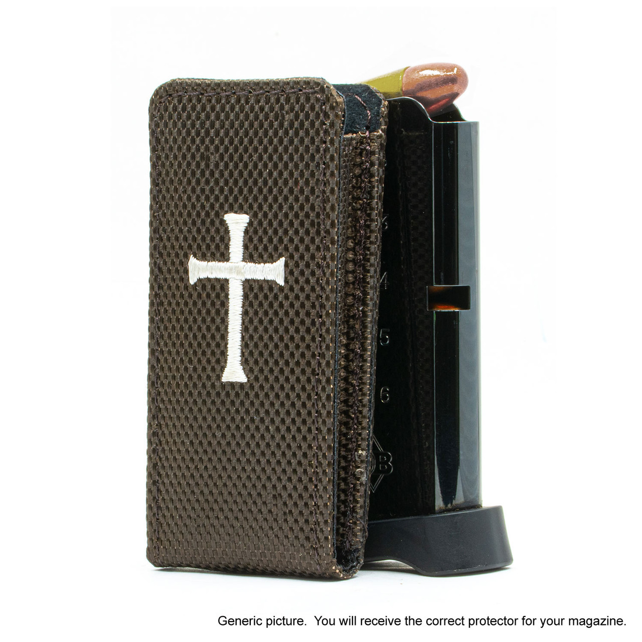 Rohrbaugh .380 Brown Nylon Cross Magazine Pocket Protector