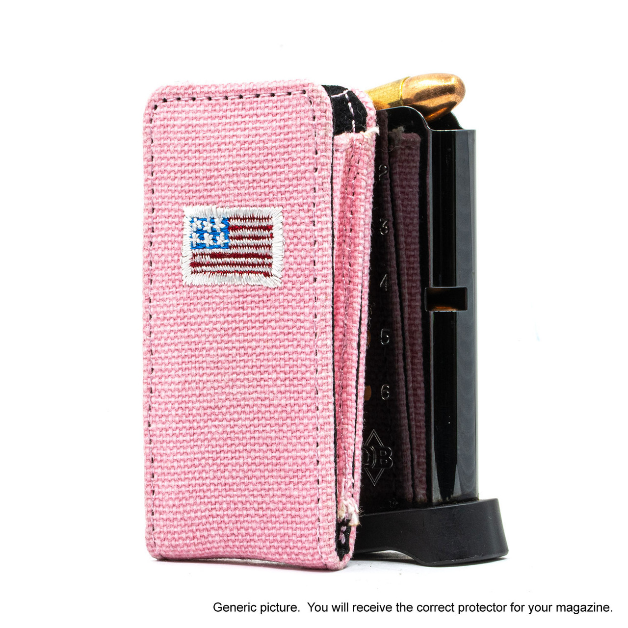 Kimber Evo Pink Canvas Flag Magazine Pocket Protector