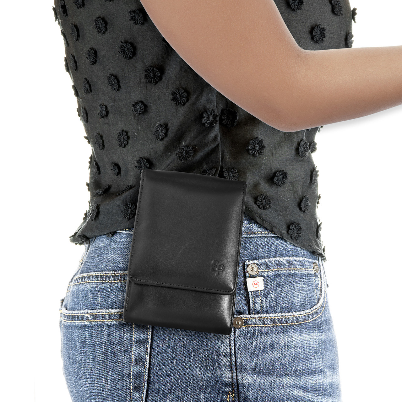 Black Leather Holster for the Glock 17