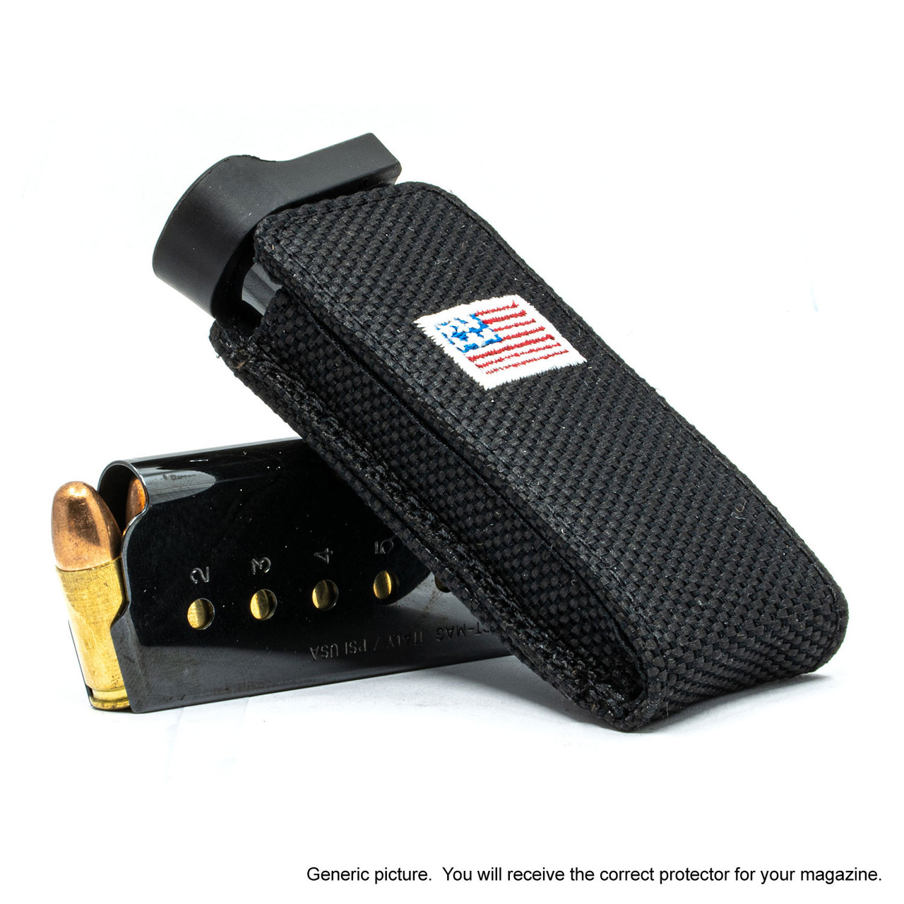 Glock 19 Black Canvas Flag Magazine Pocket Protector