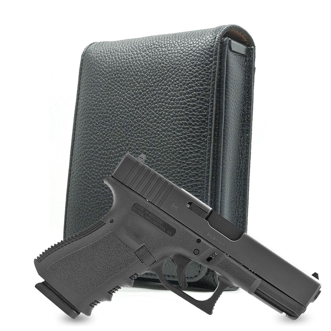 Black Leather Cross Series Holster for the Glock 32