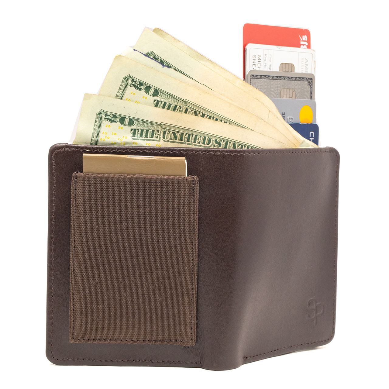 Brown Leather Wallet - Sneaky Pete Holsters Inc