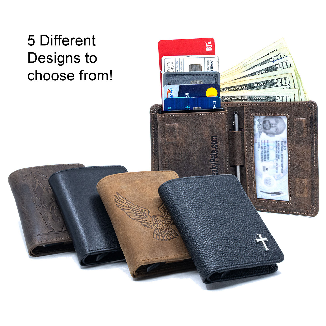 Brown Distressed Leather Wallet Brown Distressed Leather Wallet