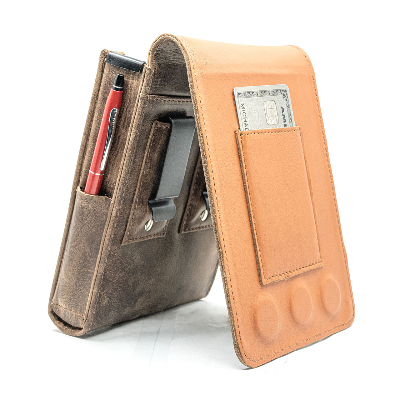 Masada 9S Slim Saddle Leather Embossed Horse Holster