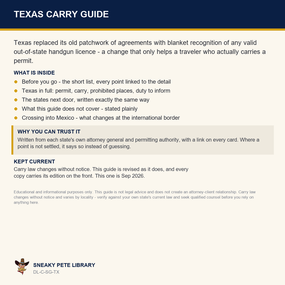 Texas Carry Guide