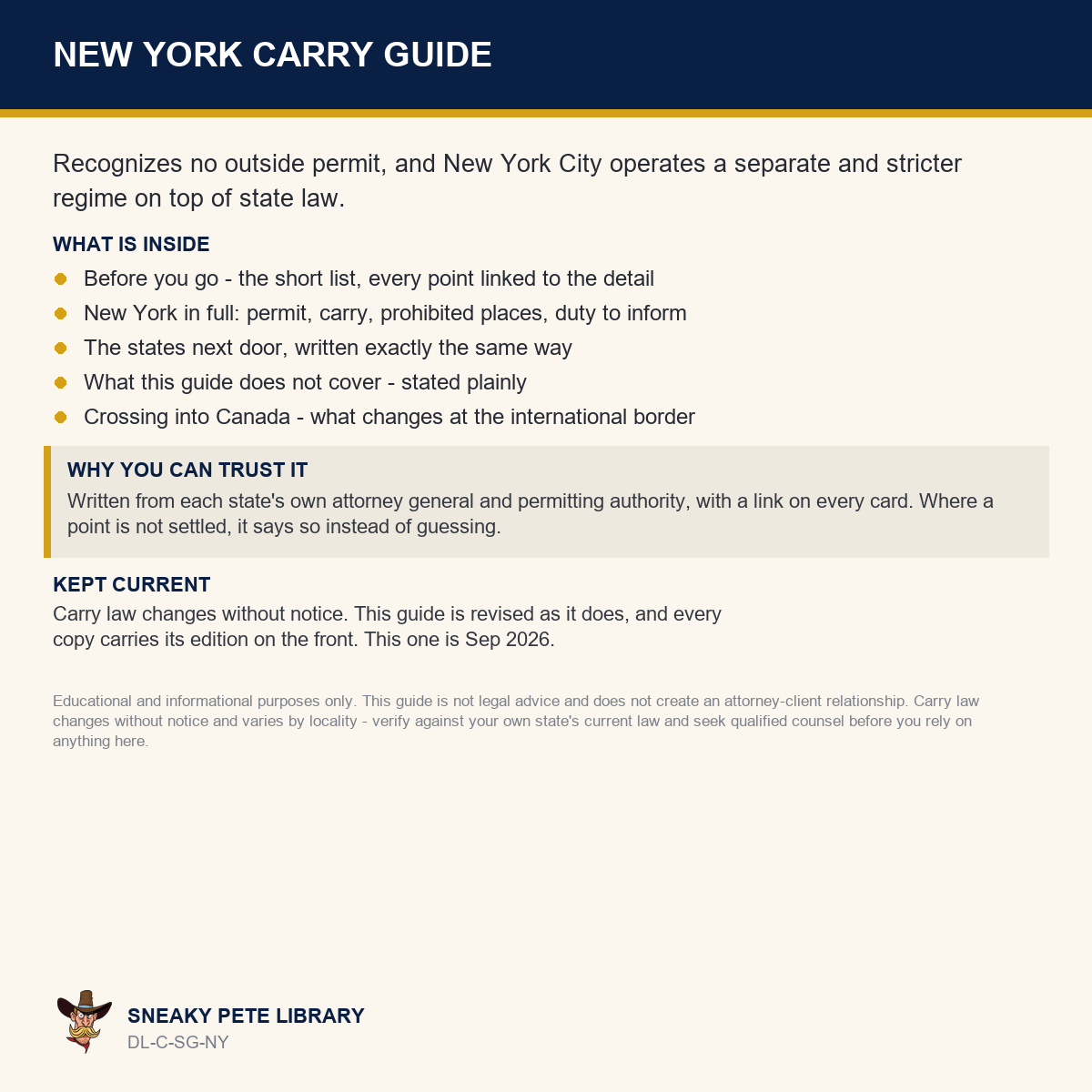 New York Carry Guide
