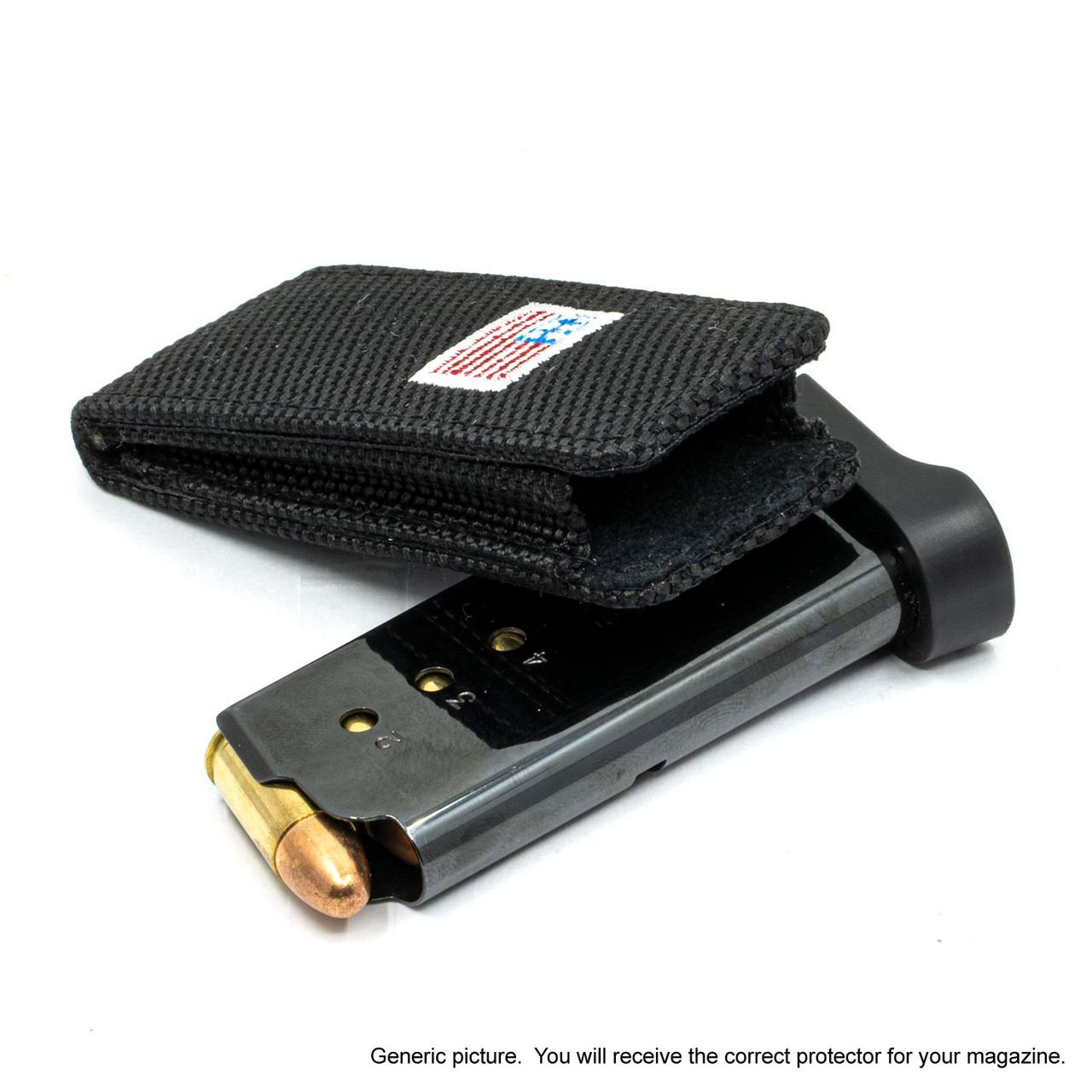 Glock 23 Black Canvas Flag Magazine Pocket Protector