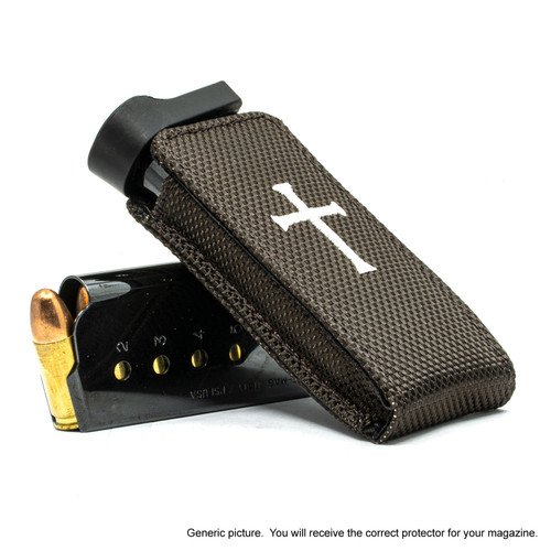 Glock 43 Brown Nylon Cross Magazine Pocket Protector