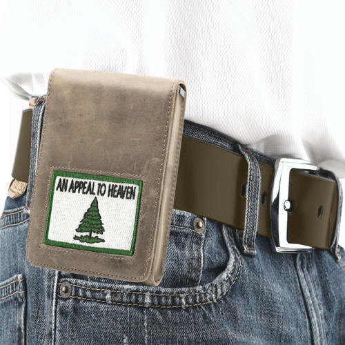 Masada 9S Slim An Appeal To Heaven Xtra Mag Brown Leather Holster Masada 9S Slim An Appeal To Heaven Xtra Mag Brown Leather Holster