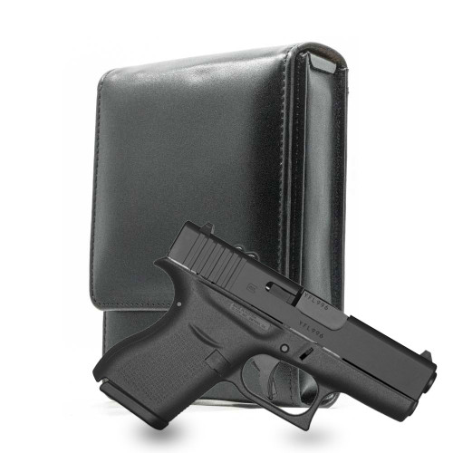Black Leather Holster for the Glock 43 Black Leather Holster for the Glock 43