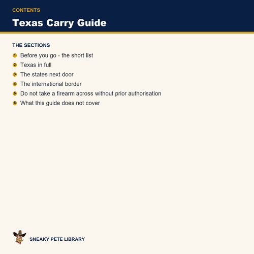 Texas Carry Guide