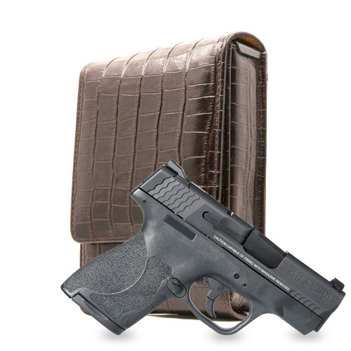 M&P Shield 9mm Brown Alligator Series Holster M&P Shield 9mm Brown Alligator Series Holster