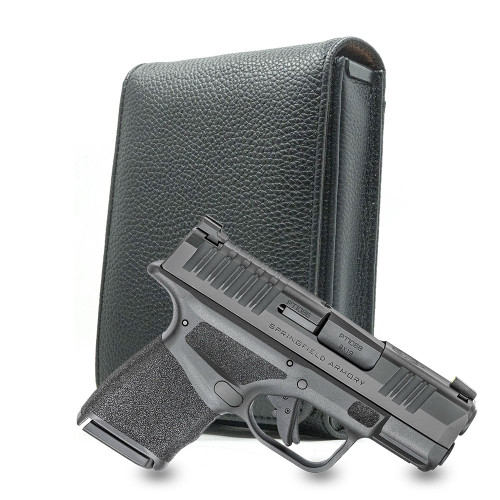 Springfield Hellcat Black Leather Cross Series Holster Springfield Hellcat Black Leather Cross Series Holster